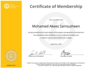 Certificate of Membership certificate image